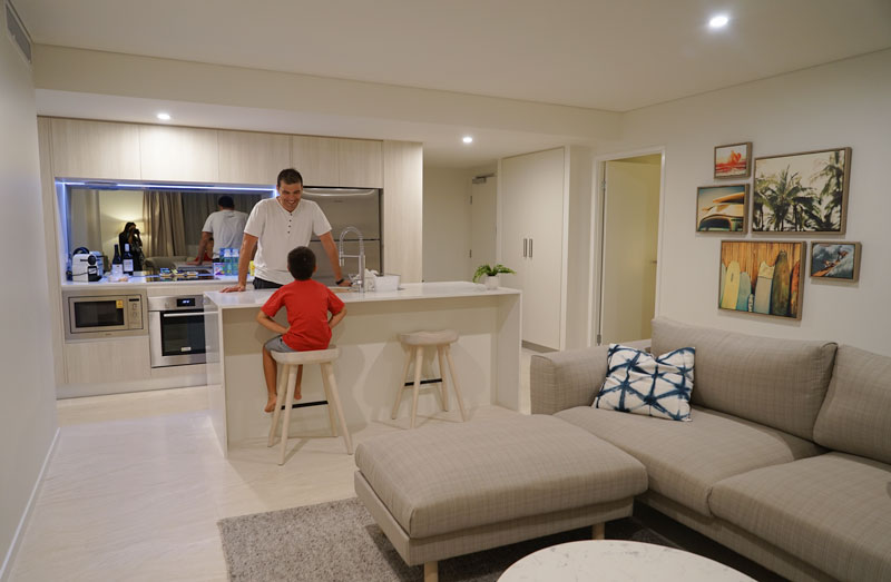 Breeze Mooloolaba. Clean lines and open plan luxury apartment living